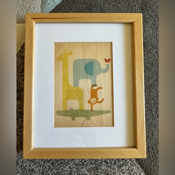 Set of 3 Unique Petit Collage Animal Prints on Wood - Picture 7 of 7